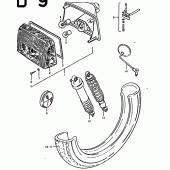 Схема вузла: Для спеціального ринку (E2) для Suzuki GS1000