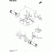 Схема вузла: Ручки керма для Suzuki RM-Z450