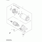 Схема вузла: Електричний стартер для Suzuki UC125 Epicuro