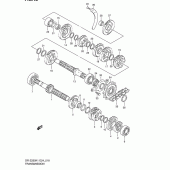 Схема узла: Трансмиссия для Suzuki DR-Z250