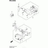 Схема вузла: Поворотники для Suzuki DR650 DR650SE