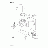 Схема вузла: Паливний бак для Suzuki RM-Z250