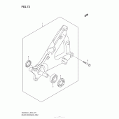 Схема узла: Задний рычаг подвески для Suzuki AN400 Burgman (EU analogue of SkyWave)