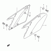 Схема вузла: Бічні панелі (Model k1/k2) для Suzuki RM125