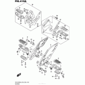 Схема узла: Подножки для Suzuki GSX1300 Hayabusa