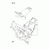 Схема вузла: Рама & Сидіння (Model n/p) для Suzuki RM125