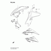 Схема узла: Накладка топливного бака (Model k9) для Suzuki DR-Z125 DR-Z125L
