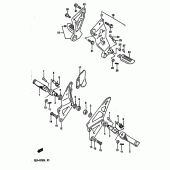Схема узла: Подножки (Model l) для Suzuki GSX-R750