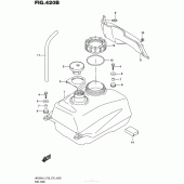 Схема вузла: Паливний бак (Uh200Al5 P33) для Suzuki UH200 Burgman