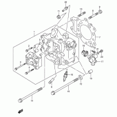 Схема вузла: Головка циліндра для Suzuki AN400 Burgman (EU analogue of SkyWave)