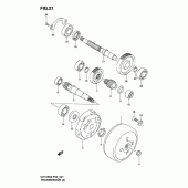 Схема узла: Трансмиссия для Suzuki UH125 Burgman
