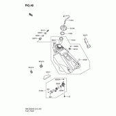 Схема узла: Топливный бак для Suzuki RM-Z250