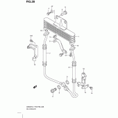 Схема вузла: Олійний охолоджувач (Gs500fh p3) для Suzuki GS500
