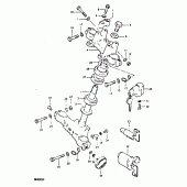 Схема узла: Рулевая траверса для Suzuki DR400