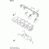 Схема вузла: Throttle Body Hose/Joint (Gsx-R750L4 E28) для Suzuki GSX-R750