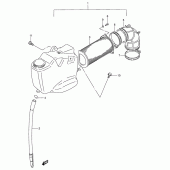 Схема узла: Воздушный фильтр (Front)(model s/t/v) для Suzuki VS800 Intruder 800