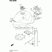 Схема узла: Топливный бак (Gsx1300Ral6 E28) для Suzuki GSX1300 Hayabusa
