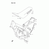Схема вузла: Рама & Сидіння (Model r/s) для Suzuki RM125