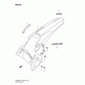Схема узла: Заднее крыло (Rmx450zl1 e33) для Suzuki RMX450