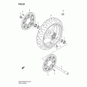 Схема вузла: Переднє колесо Suzuki GSX-R1000