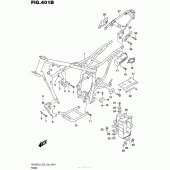 Схема узла: Рама (Dr200Sl5 E28) для Suzuki DR200 DR200S