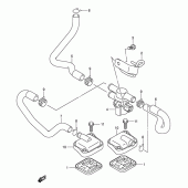 Схема вузла: Система індукції повітря для Suzuki GSX-R750