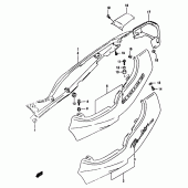 Схема вузла: Бічні панелі (Gsf1200y/sy) для Suzuki GSF1200 Bandit