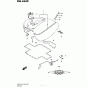 Схема узла: Топливный бак (Vl800Tl5 E03) для Suzuki VL800 Boulevard C50 B.O.S.S.