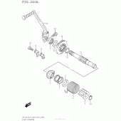 Схема узла: Кикстартер для Suzuki DR-Z125 DR-Z125