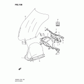 Схема вузла: Приладова панель (An400l1 e2) для Suzuki AN400 Burgman (EU analogue of SkyWave)