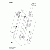 Схема узла: Передняя вилка для Suzuki DR650 DR650SE