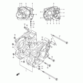 Схема узла: Картер двигателя для Suzuki DR800