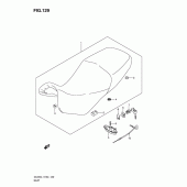 Схема вузла: Сидіння для Suzuki DL650 V-Strom