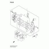 Схема узла: Передний тормозной суппорт для Suzuki GSX-R1000