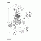 Схема вузла: Повітряний фільтр для Suzuki AN400 Burgman (EU analogue of SkyWave)