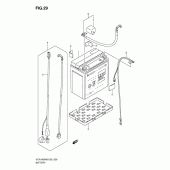 Схема вузла: Акумулятор для Suzuki VLR1800 Intruder C1800R/Boulevard C109R