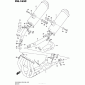 Схема вузла: Вихлопна система (Gsx1300Ral5 E33) для Suzuki GSX1300 Hayabusa