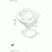 Схема узла: Цилиндр для Suzuki DR650 DR650SE
