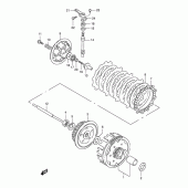 Схема вузла: Зчеплення для Suzuki DR125