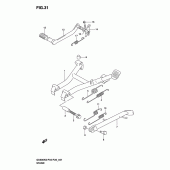 Схема вузла: Підставка (Model k3) для Suzuki GS500