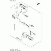 Схема вузла: Ручки з підігрівом (Опція) для Suzuki AN650 Burgman (EU analogue of SkyWave)