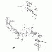 Схема вузла: Підніжки для Suzuki VS800 Intruder 800