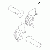 Схема вузла: Пульт керування рульовим (Model t) для Suzuki DR800