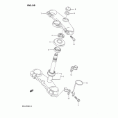Схема узла: Рулевая траверса для Suzuki GSX-R750