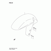 Схема узла: Переднее крыло для Suzuki GSX-R1000