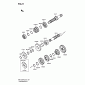 Схема узла: Трансмиссия для Suzuki RM-Z250