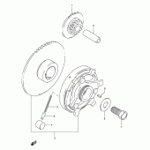 Схема узла: Привод стартера для Suzuki GSX-R400