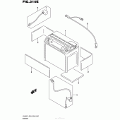 Схема вузла: Акумулятори (Vl800Tl7 E28) для Suzuki VL800 Boulevard C50