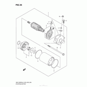 Схема узла: Стартер электрический для Suzuki GSX1300 Hayabusa