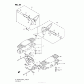 Схема вузла: Підніжки для Suzuki VL1500 Boulevard C90T BOSS